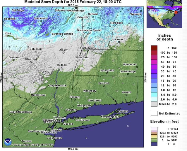 Snow depth 2018-0222