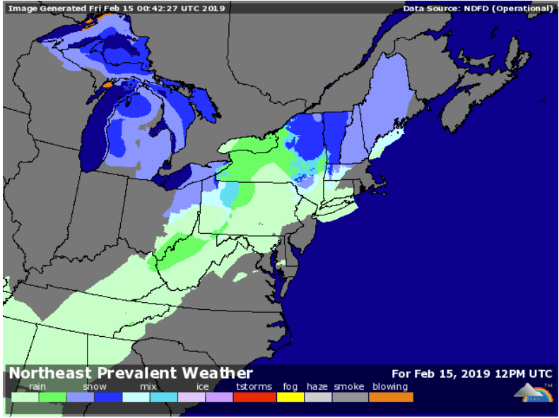 Feb 15 7am weather forecast