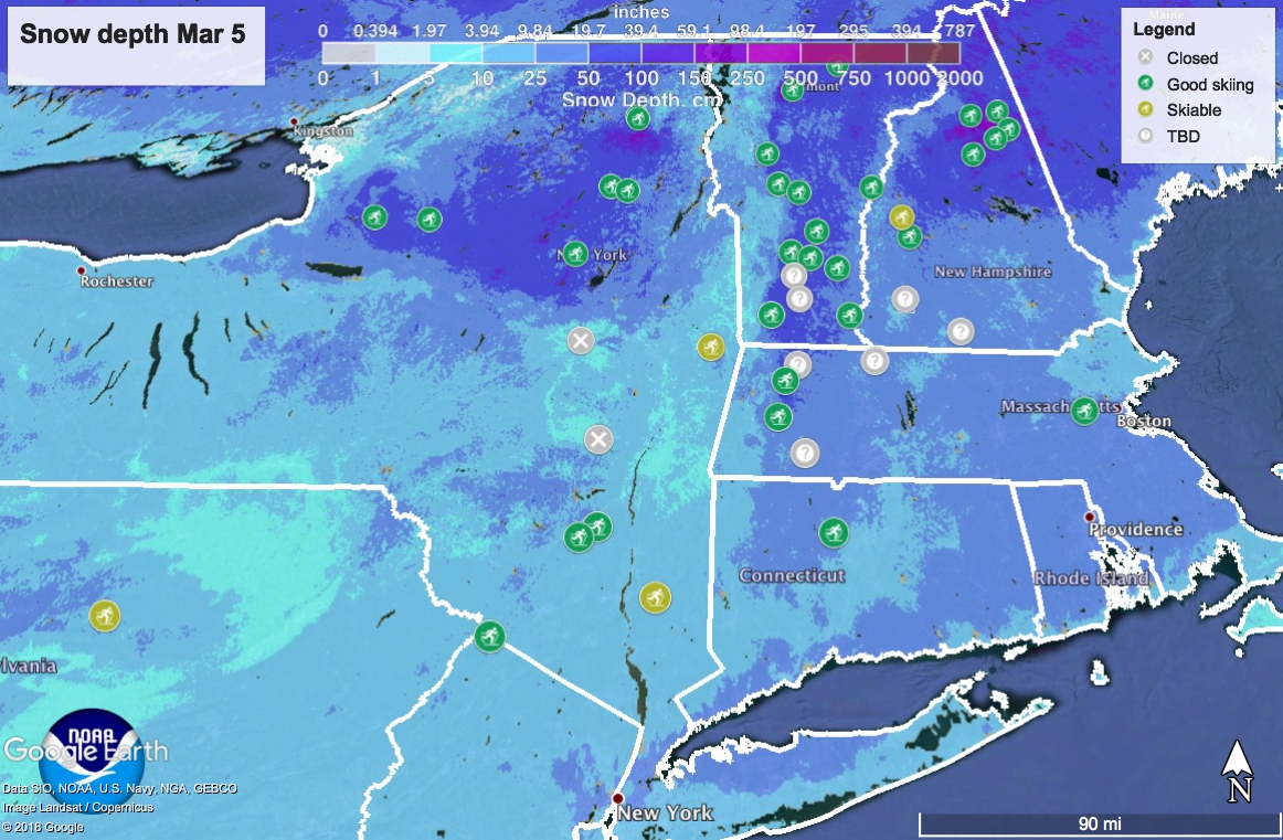 Snow depth 2019-0305