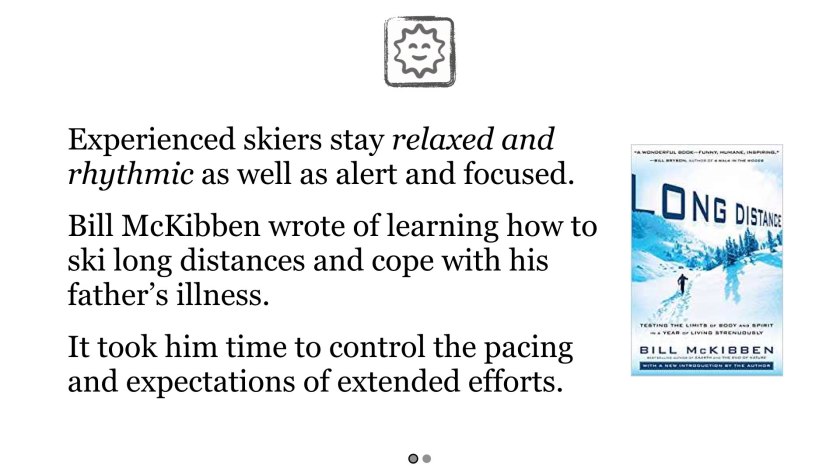 The book 'Long Distance', by Bill McKibben