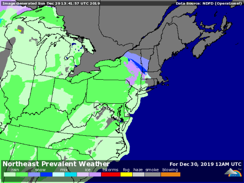 Forecast for 7pm Dec. 29