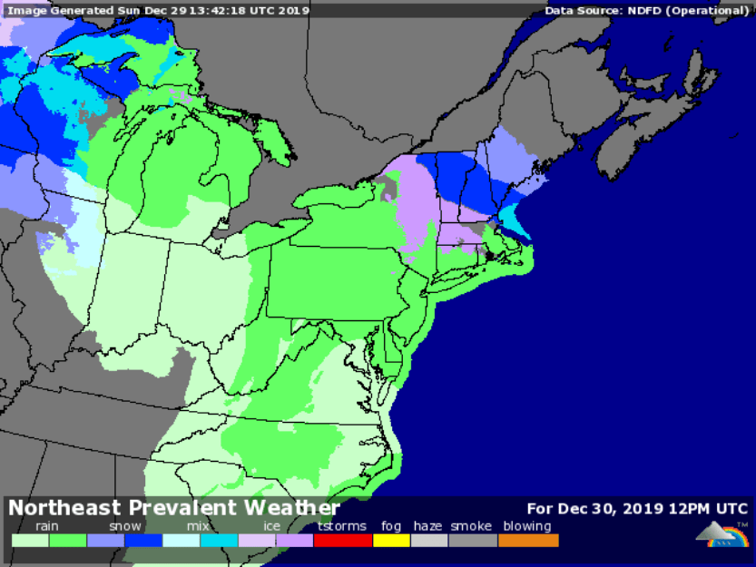 Forecast for 7am Dec. 30
