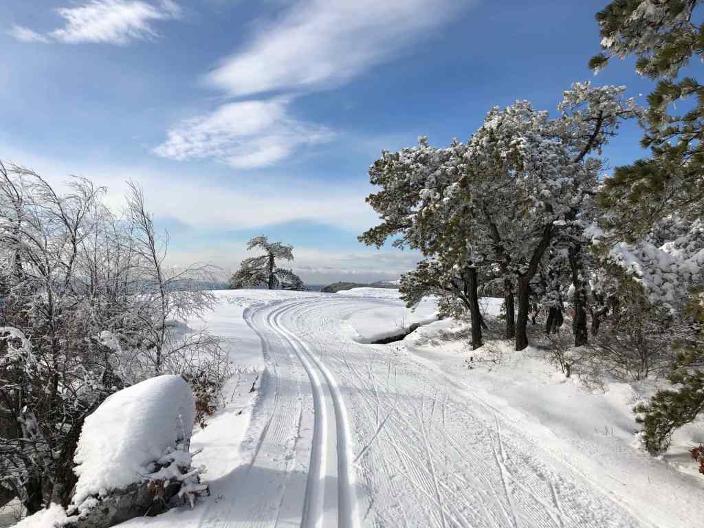 Minnewaska State Park, Castle Point trail, with cross-country ski trail