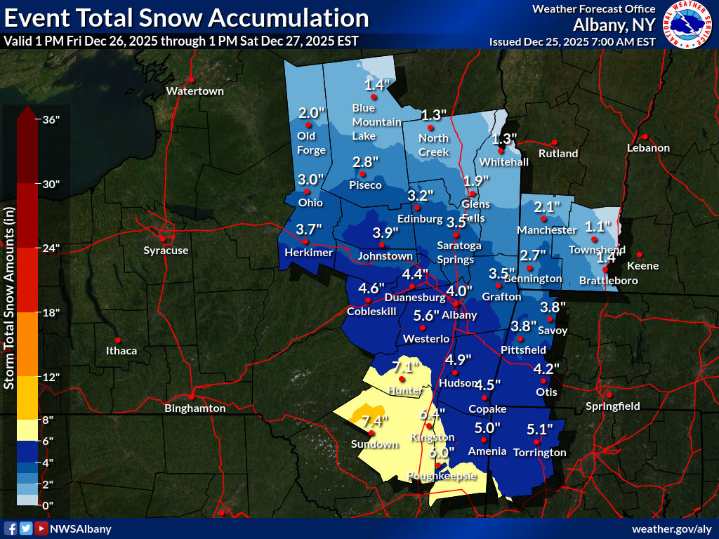 Snowfall Line Ho Ho Ho, let’s have some Snow! Forecast for Dec. 25 2025 – Across the ...