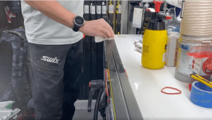 US XC ski team wax truck waxing bench (via Good Housekeeping website)